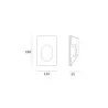 encastré mural spot balisage blanc 220v-1w led escalier mur encastrable blanc