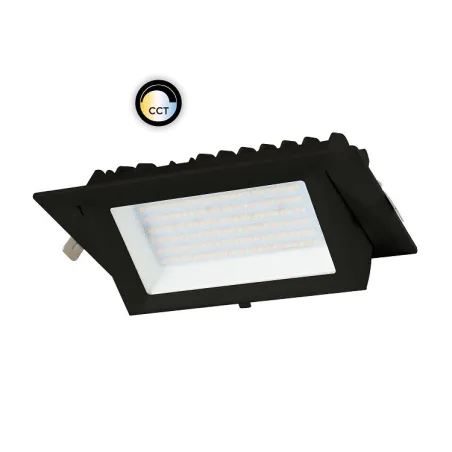 downlight-escamotable-38w-led-rectangulaire-noir-encastrable-5000-lumens-selectionneur-de-teintes-cct