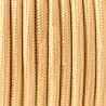 câble cordon tissu corde textile doré au mètre