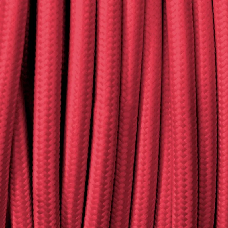 câble cordon tissu corde textile corail au mètre