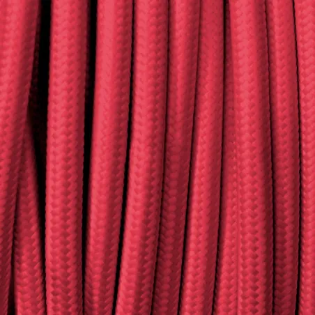 câble cordon tissu corde textile corail au mètre