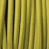 câble cordon tissu corde textile jaune au mètre
