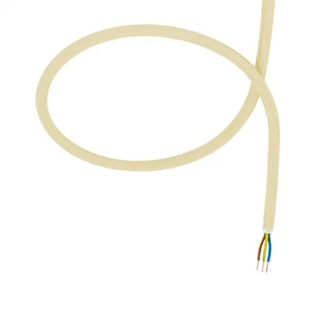 câble cordon tissu corde textile jaune au mètre