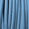 câble cordon tissu corde textile bleu au mètre