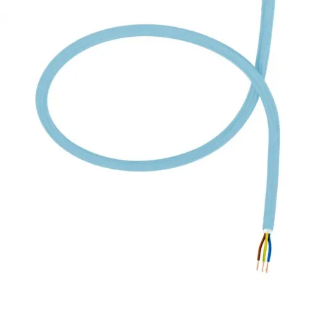 câble cordon tissu corde textile bleu au mètre