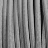 câble cordon tissu corde textile gris au mètre
