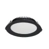 downlight led encastrable rond noir 24w-ugr17-2520 lumens-4000k-237mm
