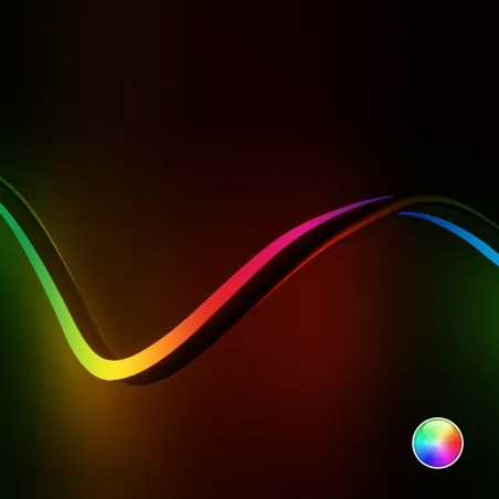 rouleau de 50m bobine neon flexible led 180-220v-rgb