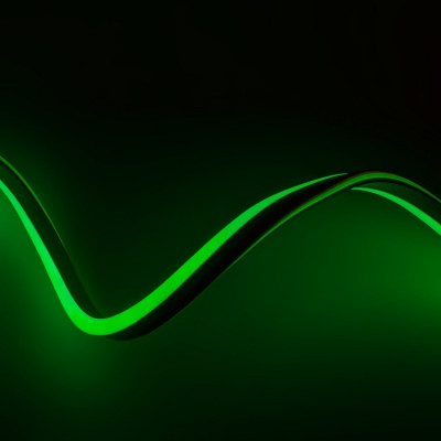 rouleau de 50m bobine neon flexible led 180-220v-vert