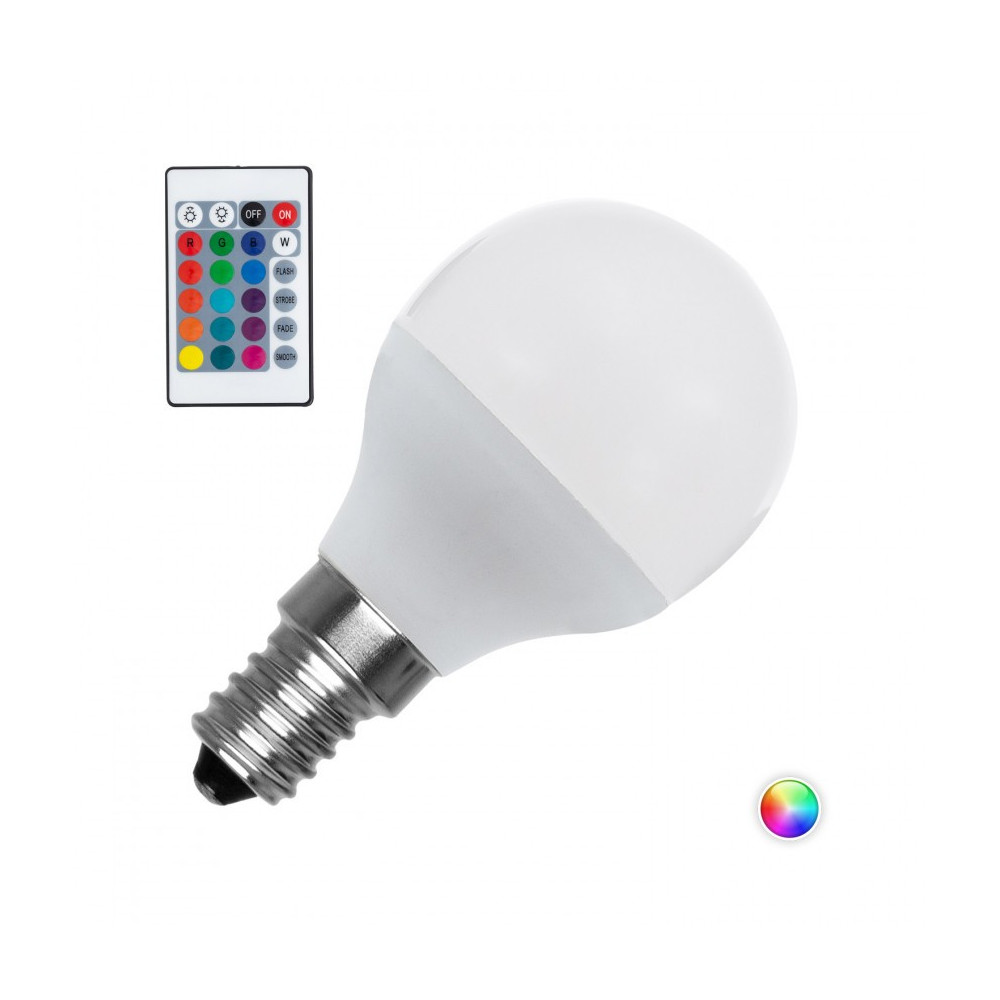 ampoule-led-45w-e14-couleurs-rgbw-avec-telecommande