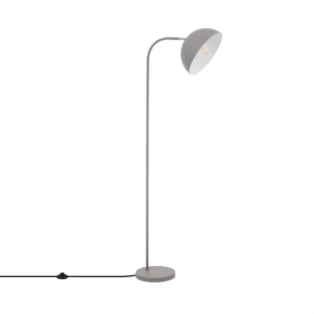 lampadaire 153cm gris culot e27 pied aluminium vintage