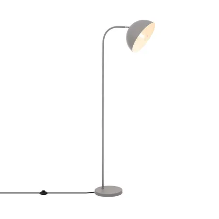 lampadaire 153cm gris culot e27 pied aluminium vintage