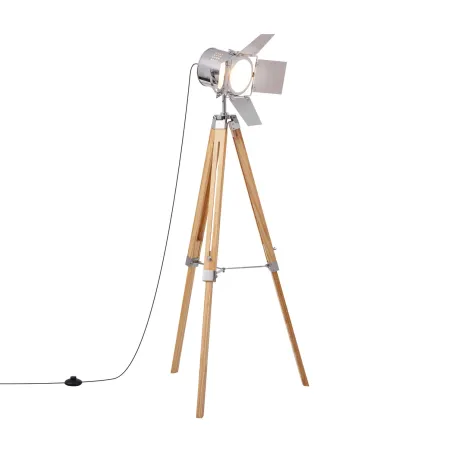 lampadaire-140cm-chrome-culot-e27-pied-bois-et-metal-retro