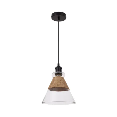 suspension-plafonnier-noir-et-verre-diametre-18cm-retro-culot-e27