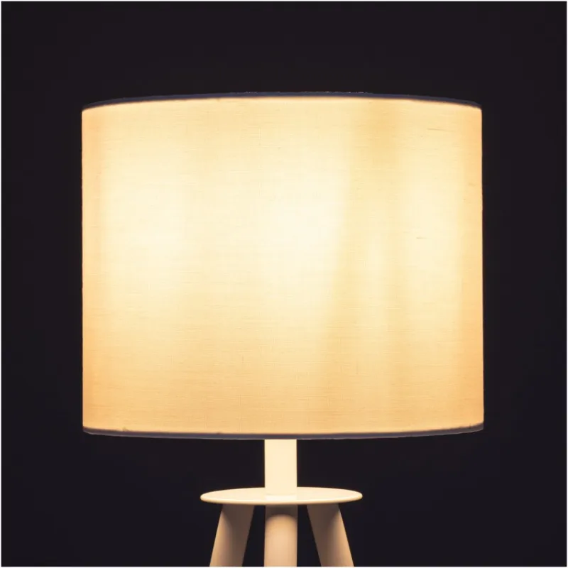 lampe-sur-pied-table-aluminium-blanc-abat-jour-blanc-culot-e27