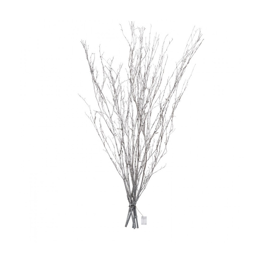 branche arbre 120cm blanc ou doré guirlande led sur piles aa 3000k
