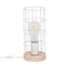 lampe-de-table-bois-grille-blanche-vintage-culot-e27