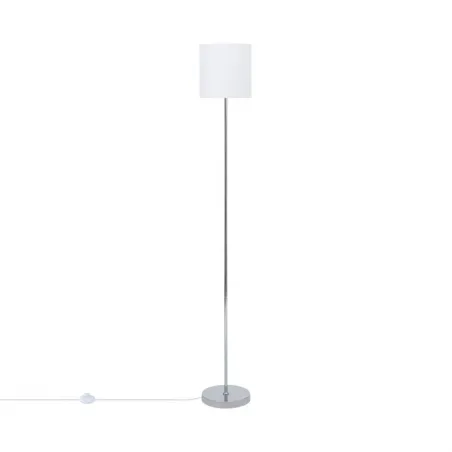 lampadaire-sur-pied-aluminium-abat-jour-blanc-culot-e27