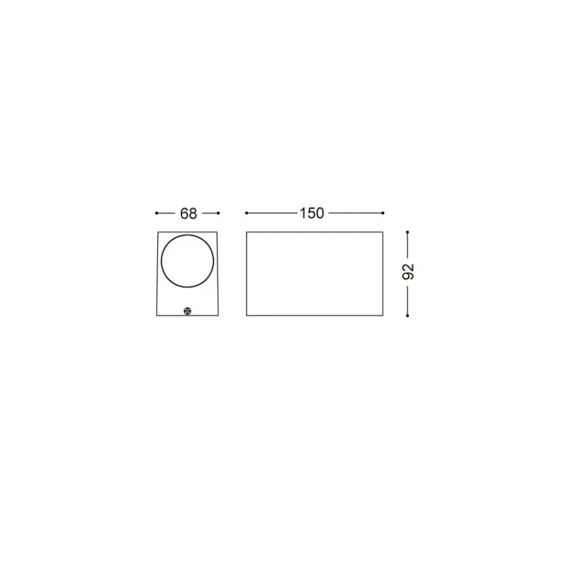 applique murale gris anthracite double spot gu10 etanche