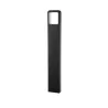 borne de jardin noire 80cm-led-etanche pluie-ip54 220v-230v
