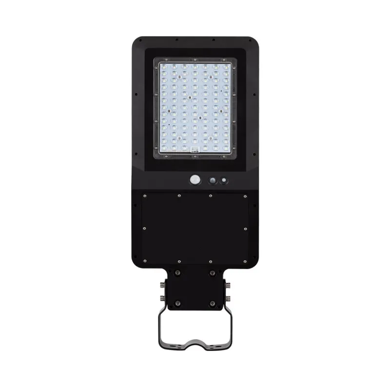 candelabre solaire detecteur de mouvement ip65-32w-3600 lumens-5000k-fixation murale
