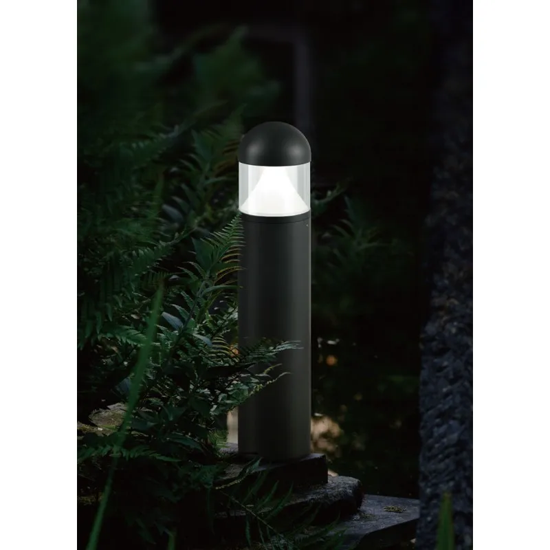 Borne extérieure 10w led gris anthracite ip65-67cm-220v-730 lumens-3000k
