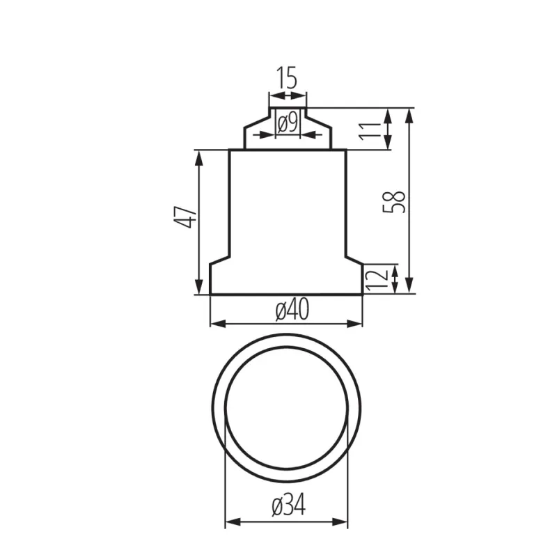 douille plastique Support de lampe Base ampoule e27