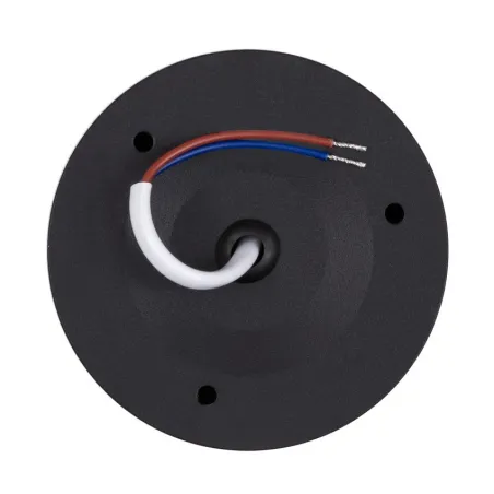 Applique plafonnier 7w led rond noir orientable saillie