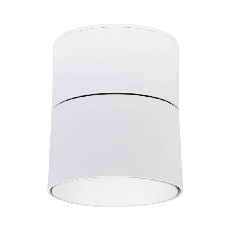 Applique plafonnier 15w led rond blanc orientable saillie