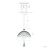 Suspension luminaire suspendu acier doré culot e27