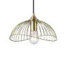 Suspension luminaire suspendu acier doré culot e27