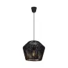 Suspension luminaire suspendu corde tressé noir culot e27