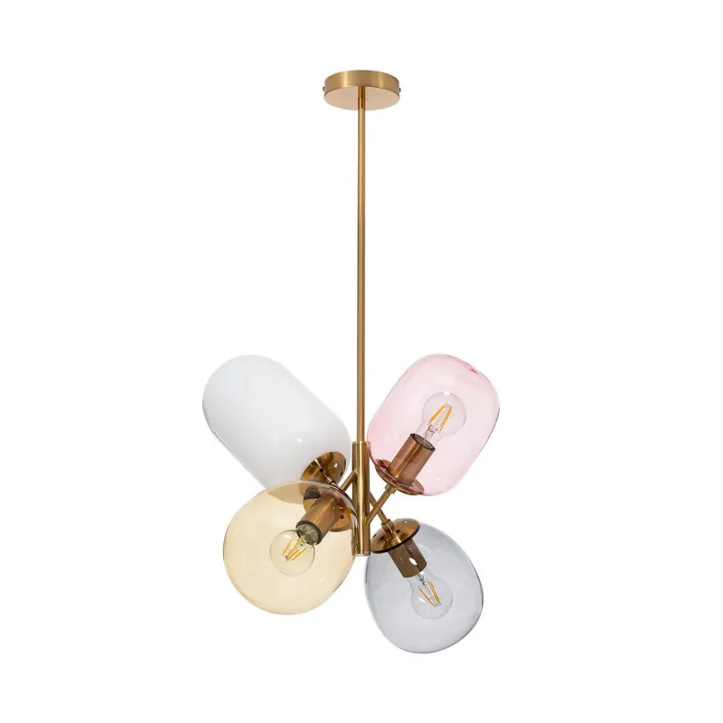 Suspension luminaire suspendu plafonnier 4 culot e27