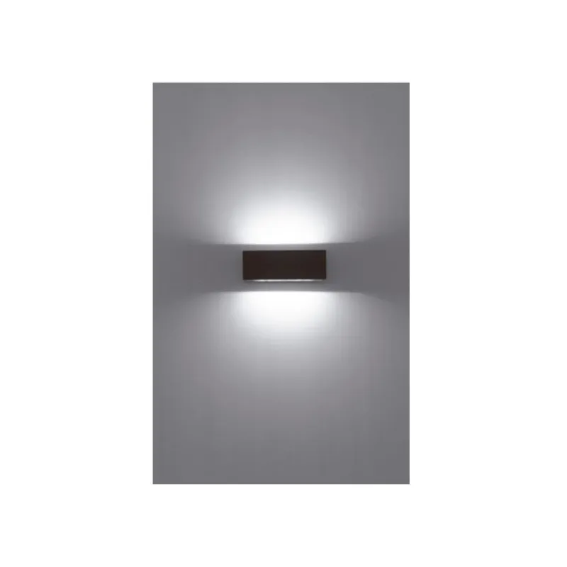 applique-murale-exterieur-noire-design-double-eclairage-led-12w-etanche-180mm