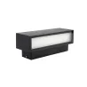 applique-murale-exterieur-noire-design-double-eclairage-led-12w-etanche-180mm
