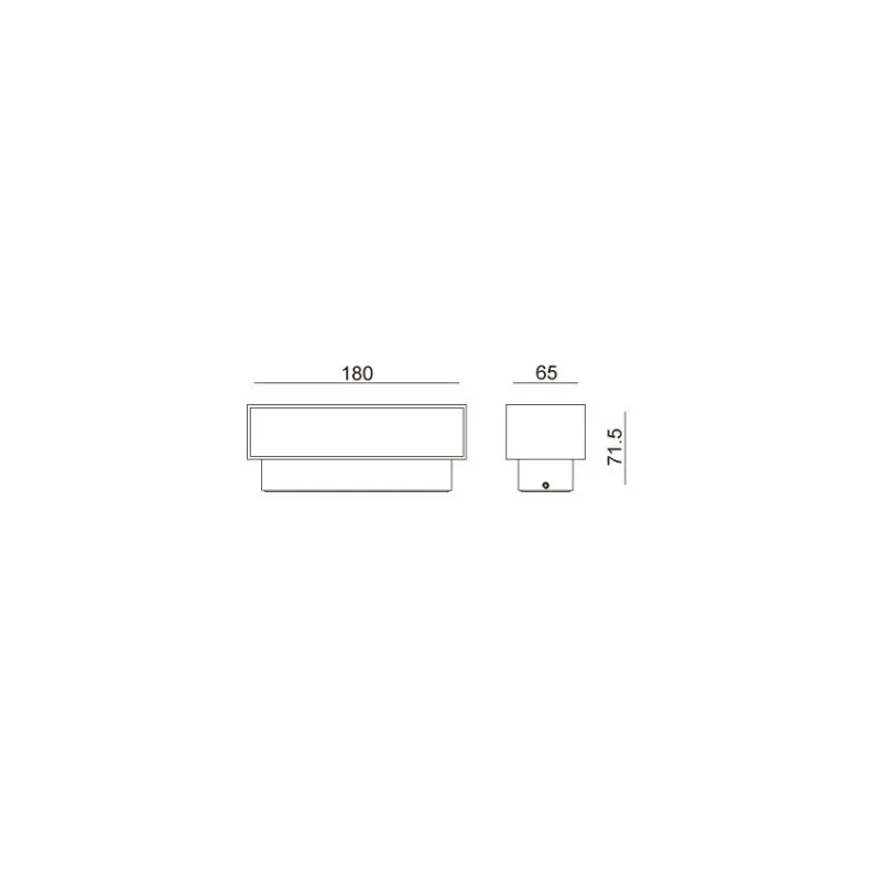 applique-murale-exterieur-noire-design-double-eclairage-led-12w-etanche-180mm