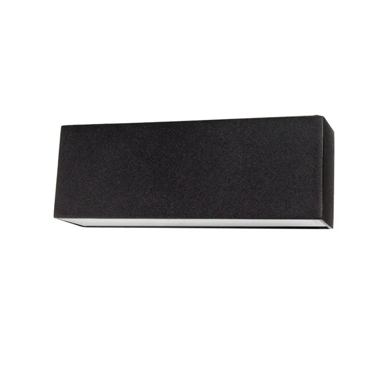 applique-murale-exterieur-noire-design-double-eclairage-led-12w-etanche-180mm