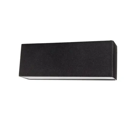 applique-murale-exterieur-noire-design-double-eclairage-led-12w-etanche-180mm