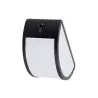 applique exterieur noire-demi lune-culot e27-ip44