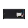 applique exterieur noire-demi lune-culot e27-ip44
