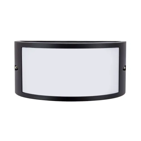 applique exterieur noire-demi lune-culot e27-ip44