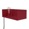 applique etagere murale rouge-culot e27