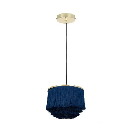 suspension-luminaire-suspendu-culot-e27-metal-dore-et-abat-jour-bleu