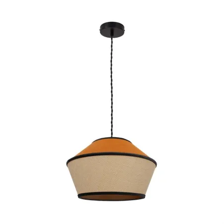 suspension-luminaire-suspendu-culot-e27-abat-jour-orange