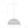 Suspension luminaire suspendu abat-jour 38cm doré culot e27