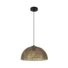 Suspension luminaire suspendu abat-jour 38cm doré culot e27
