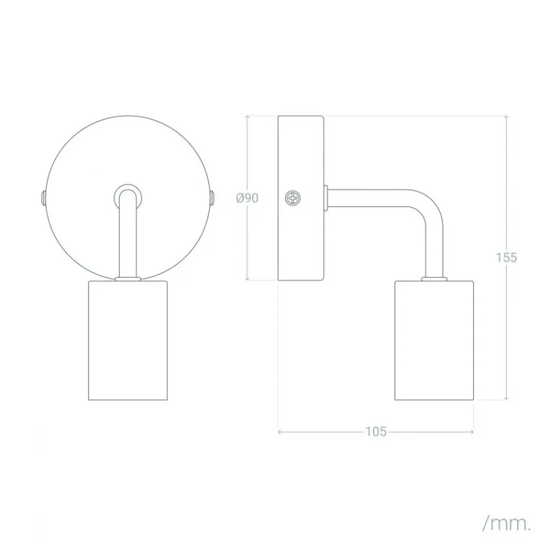 applique-murale-noire-simple-douille-e27-aluminium-noir