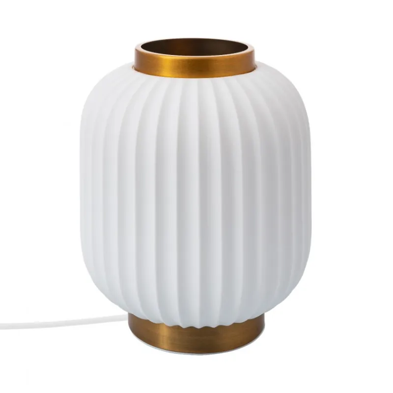 lampe-de-table-ceramique-blanche-culot-e14-socle-bronze