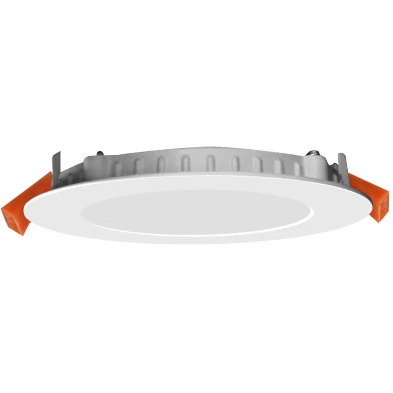 Encastrable 9w led rt2012 ip44 ultra plat recouvrable 120mm blanc-bbc