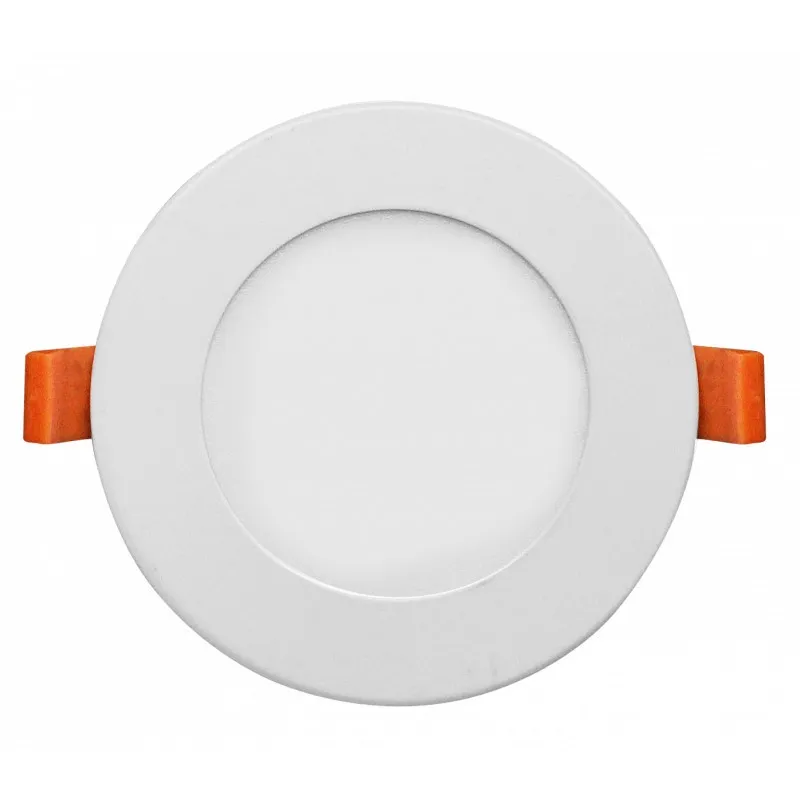 Encastrable 9w led rt2012 ip44 ultra plat recouvrable 120mm blanc-bbc